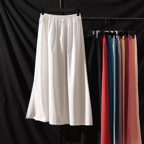 Damen baumwollrock midi - baumwollrock,