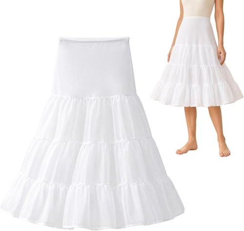 Petticoat damen satin 60cm - satin, 50-60cm